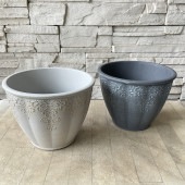 L【軽量プランター】ゴシックラウンド　S直径20cm  選べる4色