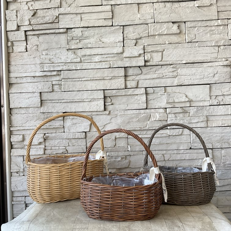 S 水に強い♪PPラタンバスケット 横長 | 雑貨・鉢 | 橋本種苗園