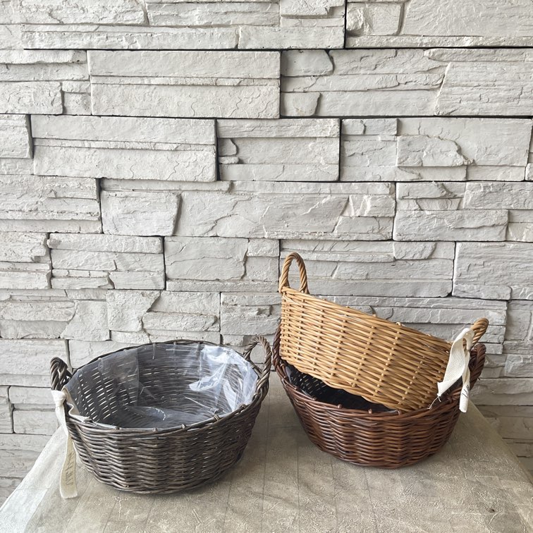 S 水に強い♪PPラタンバスケットフラット | 雑貨・鉢 | 橋本種苗園