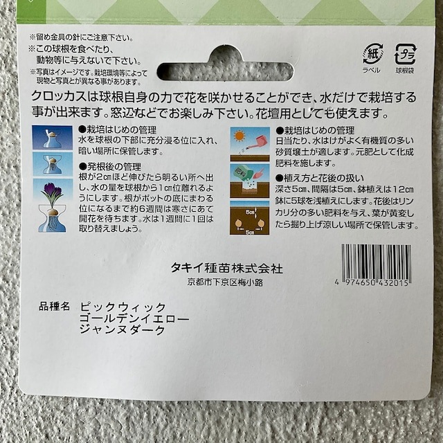 【球根】クロッカス　大球　混合