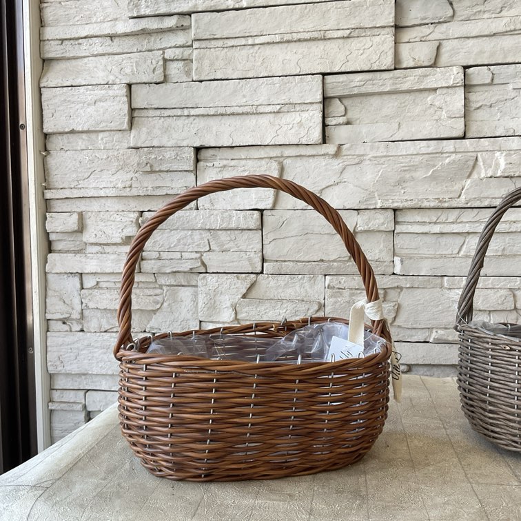 S 水に強い♪PPラタンバスケット 横長 | 雑貨・鉢 | 橋本種苗園