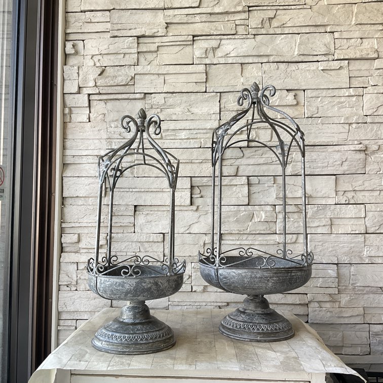 シャビープラントスタンド Sサイズ♡植木鉢 ブリキ アンティーク シャビー シャビープラントスタンド Sサイズ♡植木鉢 ブリキ アンティーク