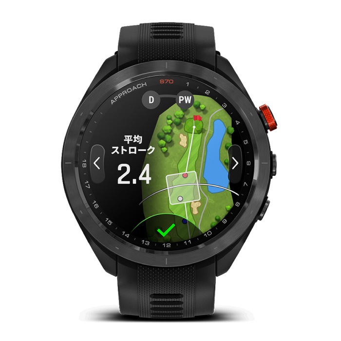 Garmin �����ߥ� Golf ����� Approach S70 47mm ���ץ����� 010-02746-22 ���ޡ��ȥ����å� ����ե����å� ��� ��ǥ����� GPS �������ޥå� ����ǥ��� ��® ������ ���㺹���� Suica�б� ������¸��ǽ