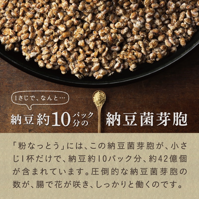 粉なっとう[あらびき]180g  10袋セット（定期購入）