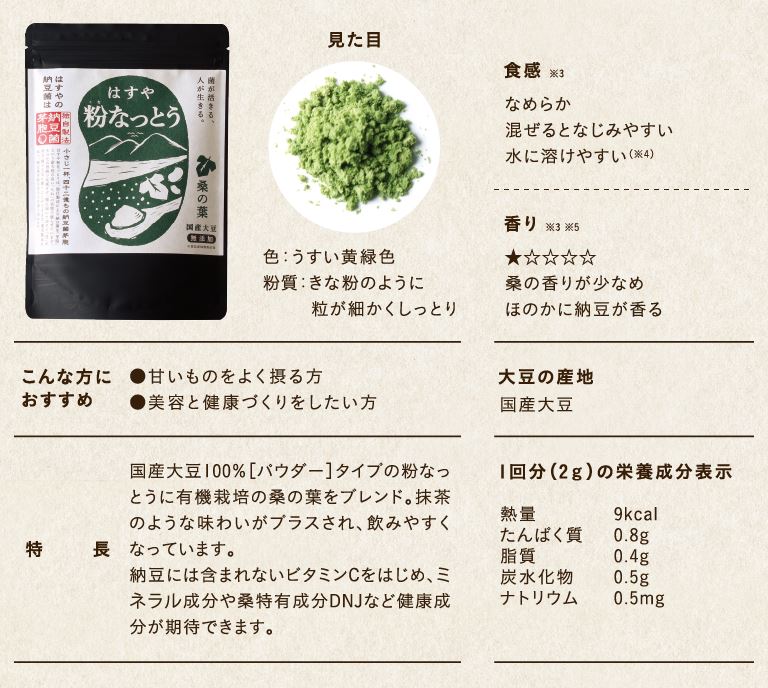 粉なっとう[桑の葉]180g 5袋セット（定期購入）