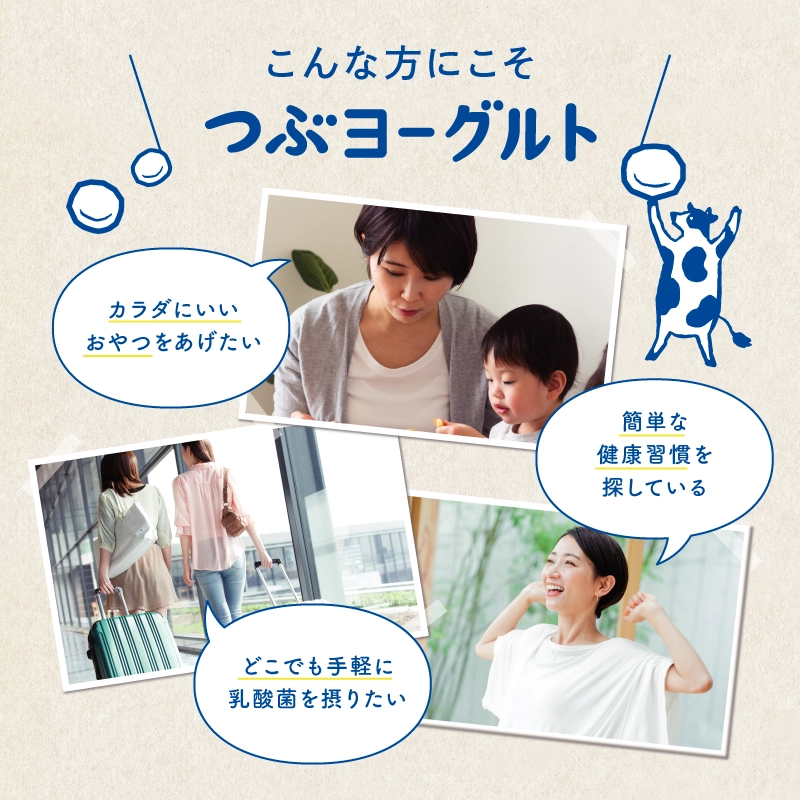 [定期購入]　つぶヨーグルト48粒×3袋セット