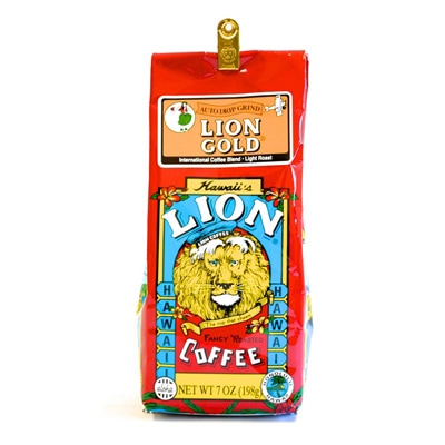 ハワイ ライオンコーヒー全豆100%コナコーヒー24kゴールドロースト