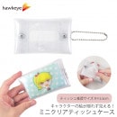 【ミニ】クリア ポケットティッシュ ケース｜透明 アクセサリ キーホルダー 中身が見える ビニール 丸洗い キャラクター 隠れない 子供|ファッション小物|雑貨