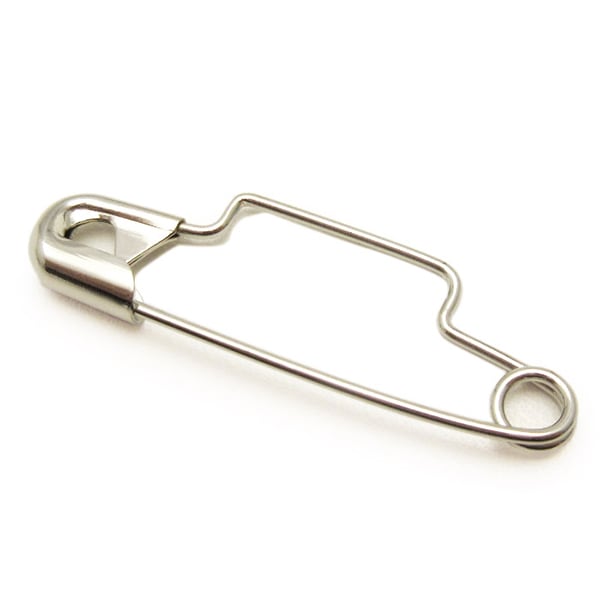 バンドクリップ用安全ピン スナップピン | 吊り下げ名札用 バンド