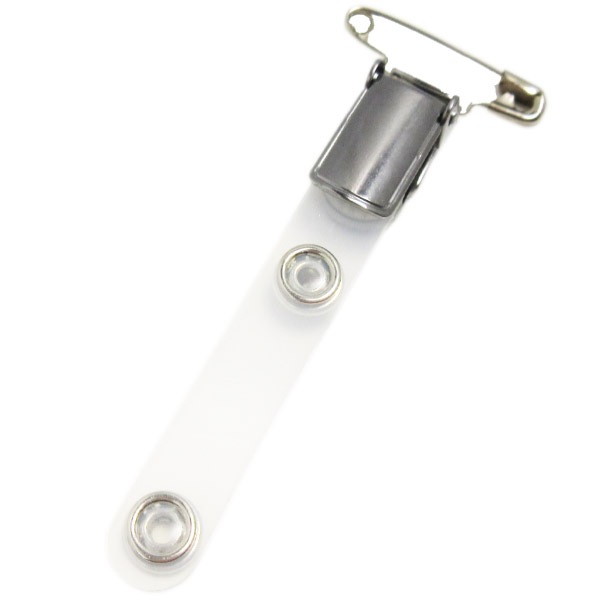 100本】バンドクリップ シルバー（安全ピン付き）100本入り | 吊り下げ