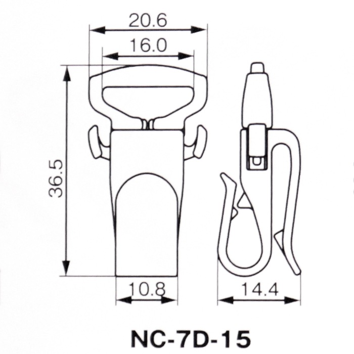 ���ȥ�åץ���å� ��æ��ǽ�դ���15mmɳ���� NC-7D-15 �������졼 1,000������