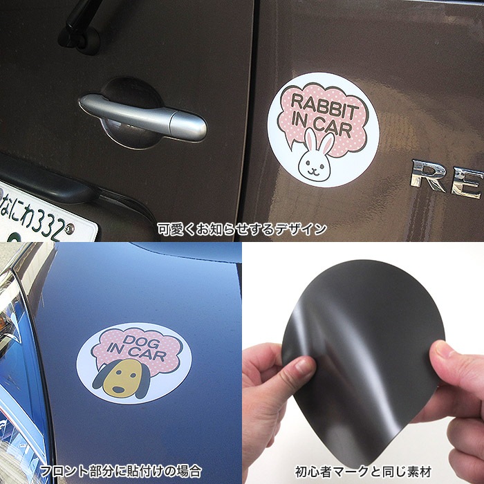 ��ξ�ѥޥ��ͥå� ���˥ޥ�ʴݷ��ˡ�ưʪ �� ǭ �� �ݷ� dog in car cat in car rabbit in car �İ��� ��ޯ�� ���饹�� �ڥå� ���� ��ǭ ���� ��äƤޤ� �礭��