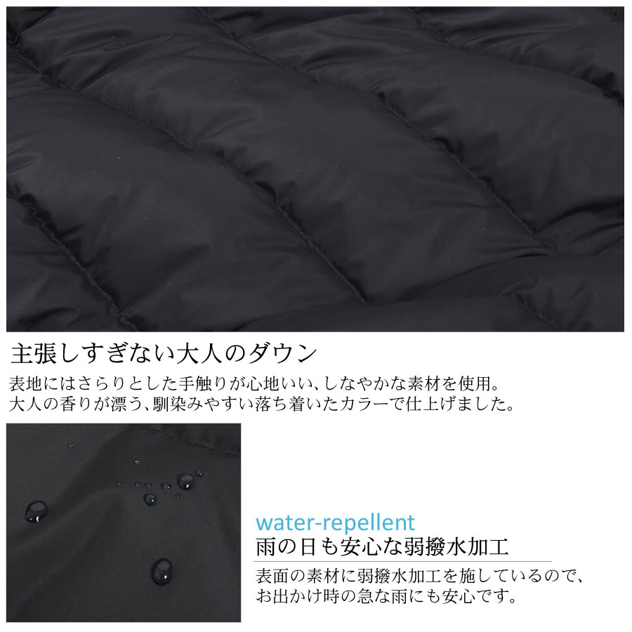 ストレッチ ダウンコート レディース ストレッチ生地 大きいサイズ フード付き ナイロン ダウン コート ゆったり 冬 ブランド 30代 40代 50代 ミセス 母親 女性 Merfirge (D3660)