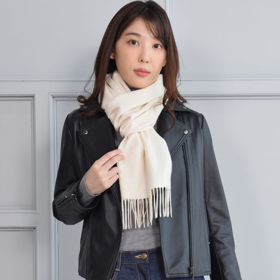 【名入れ刺繍対応】カシミヤ100%マフラー レディース  カシミア マフラー   厚手 無地 シンプル 誕生日 秋 冬 母 女性 ブランド クリスマス ギフト プレゼント