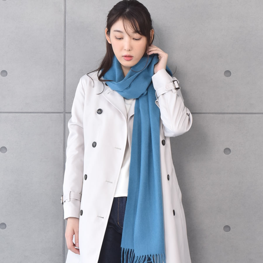 【名入れ刺繍対応】カシミヤ100%マフラー レディース  カシミア マフラー   厚手 無地 シンプル 誕生日 秋 冬 母 女性 ブランド クリスマス ギフト プレゼント