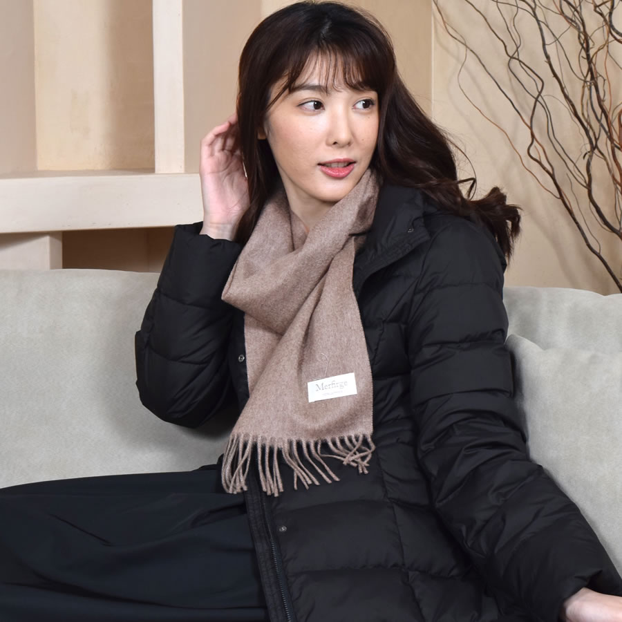 【名入れ刺繍対応】カシミヤ100%マフラー レディース  カシミア マフラー   厚手 無地 シンプル 誕生日 秋 冬 母 女性 ブランド クリスマス ギフト プレゼント