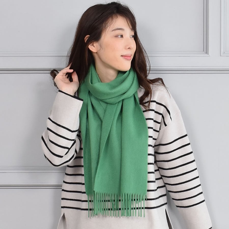 【名入れ刺繍対応】カシミヤ100%マフラー レディース  カシミア マフラー   厚手 無地 シンプル 誕生日 秋 冬 母 女性 ブランド クリスマス ギフト プレゼント