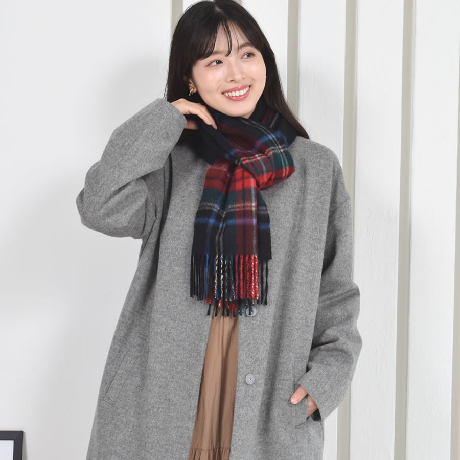 【名入れ刺繍対応】カシミヤ100%マフラー レディース  カシミア マフラー   厚手 無地 シンプル 誕生日 秋 冬 母 女性 ブランド クリスマス ギフト プレゼント