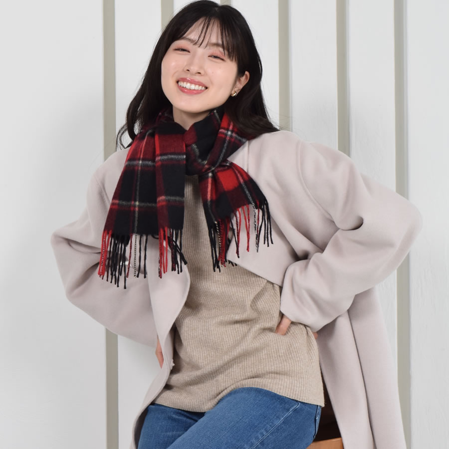 【名入れ刺繍対応】カシミヤ100%マフラー レディース  カシミア マフラー   厚手 無地 シンプル 誕生日 秋 冬 母 女性 ブランド クリスマス ギフト プレゼント