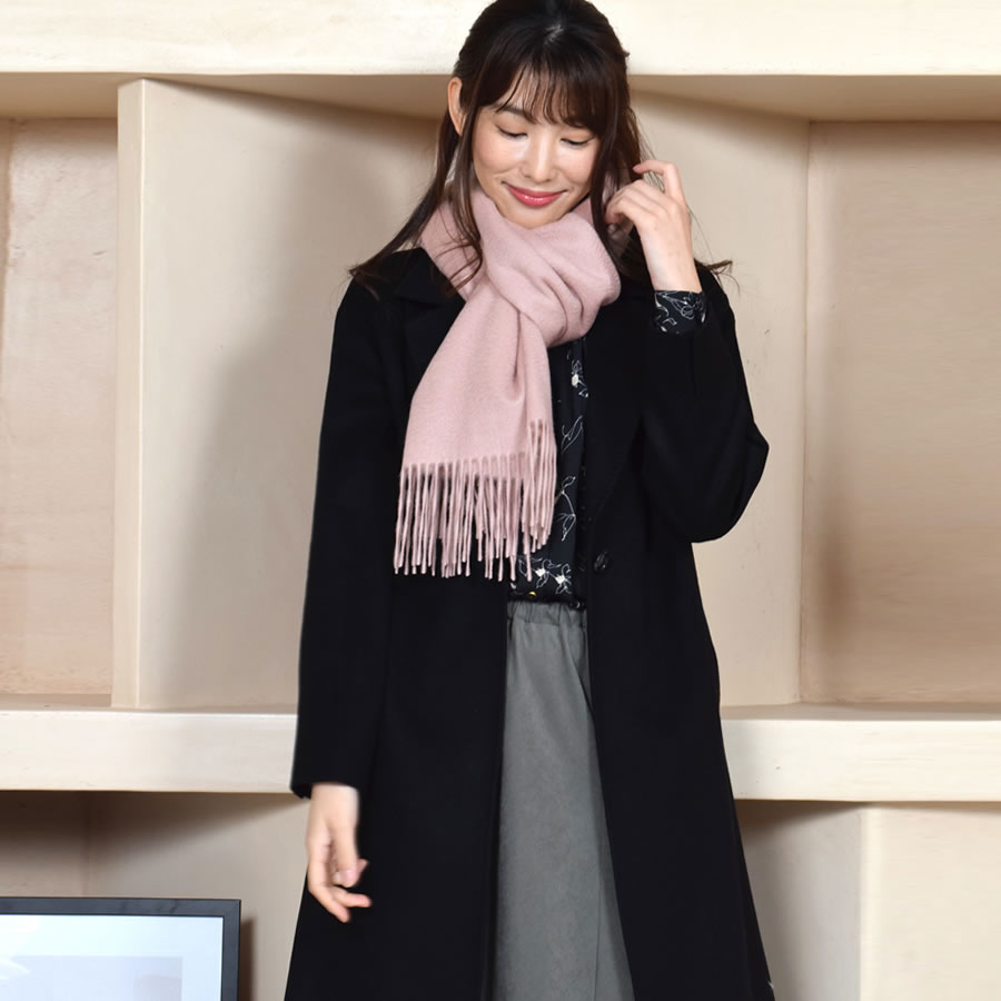 【名入れ 刺繍】カシミヤ100％ストール【200cm×60cm】カシミア 大判 ストール 秋冬 厚手 マフラー レディースマフラー  クリスマス プレゼント ギフト 