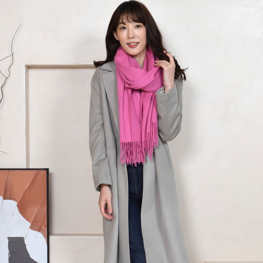 【名入れ 刺繍】カシミヤ100％ストール【200cm×60cm】カシミア 大判 ストール 秋冬 厚手 マフラー レディースマフラー  クリスマス プレゼント ギフト 