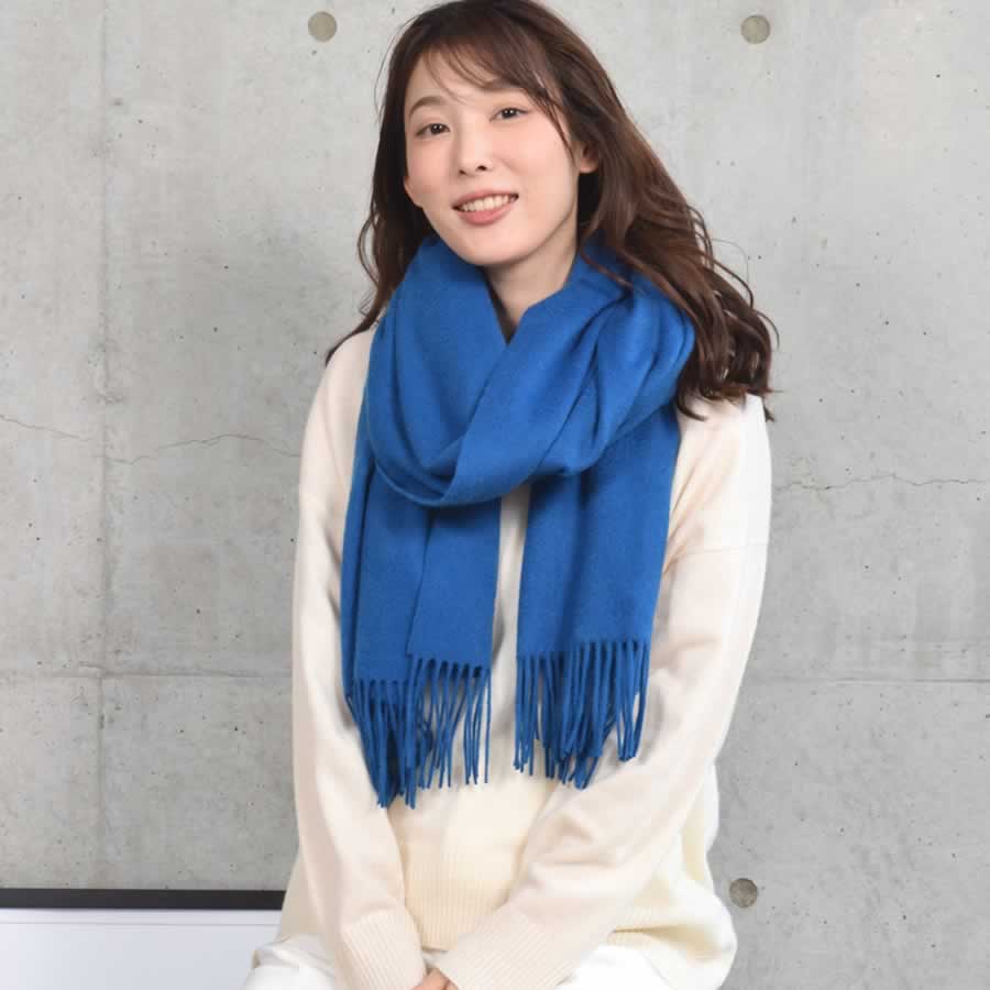 【名入れ 刺繍】カシミヤ100％ストール【200cm×60cm】カシミア 大判 ストール 秋冬 厚手 マフラー レディースマフラー  クリスマス プレゼント ギフト 