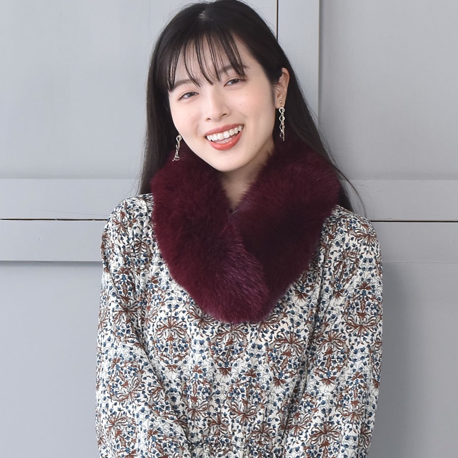 ファーマフラー SAGA フォックス クリップ付 フォックスマフラー レデイース 結婚式 サガフォックス プレゼント ギフト ファー小物 レディース ファー マフラー カラー テペット 毛皮 リアルファー ミセス ファッション(ff4010)