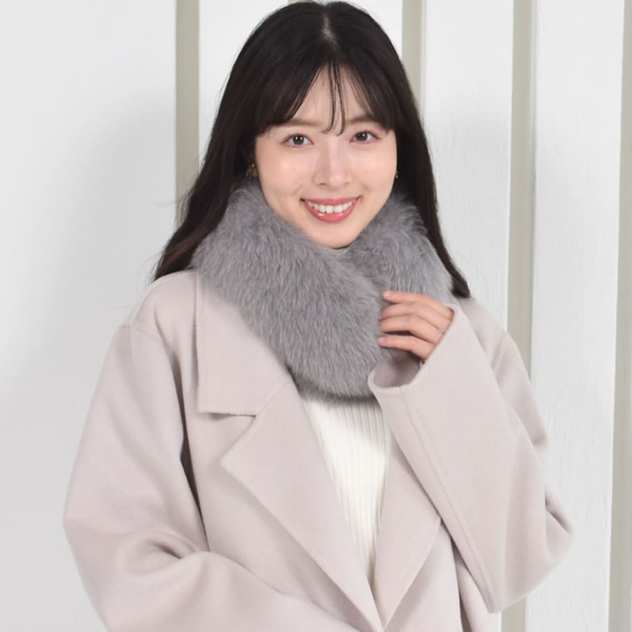 ファーマフラー SAGA フォックス クリップ付 フォックスマフラー レデイース 結婚式 サガフォックス プレゼント ギフト ファー小物 レディース ファー マフラー カラー テペット 毛皮 リアルファー ミセス ファッション(ff4010)