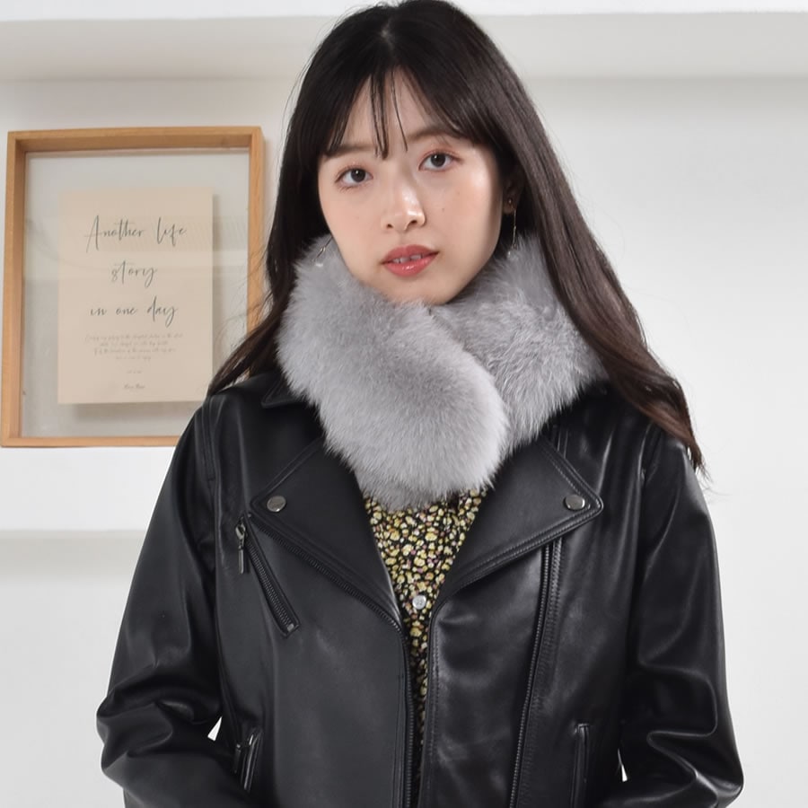 ファーマフラー SAGA フォックス クリップ付 フォックスマフラー レデイース 結婚式 サガフォックス プレゼント ギフト ファー小物 レディース ファー マフラー カラー テペット 毛皮 リアルファー ミセス ファッション(ff4010)