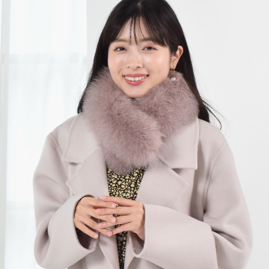 ファーマフラー SAGA フォックス クリップ付 フォックスマフラー レデイース 結婚式 サガフォックス プレゼント ギフト ファー小物 レディース ファー マフラー カラー テペット 毛皮 リアルファー ミセス ファッション(ff4010)