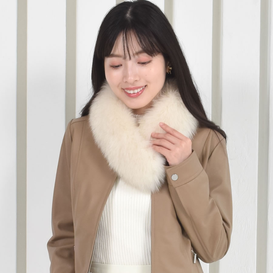 ファーマフラー SAGA フォックス クリップ付 フォックスマフラー レデイース 結婚式 サガフォックス プレゼント ギフト ファー小物 レディース ファー マフラー カラー テペット 毛皮 リアルファー ミセス ファッション(ff4010)