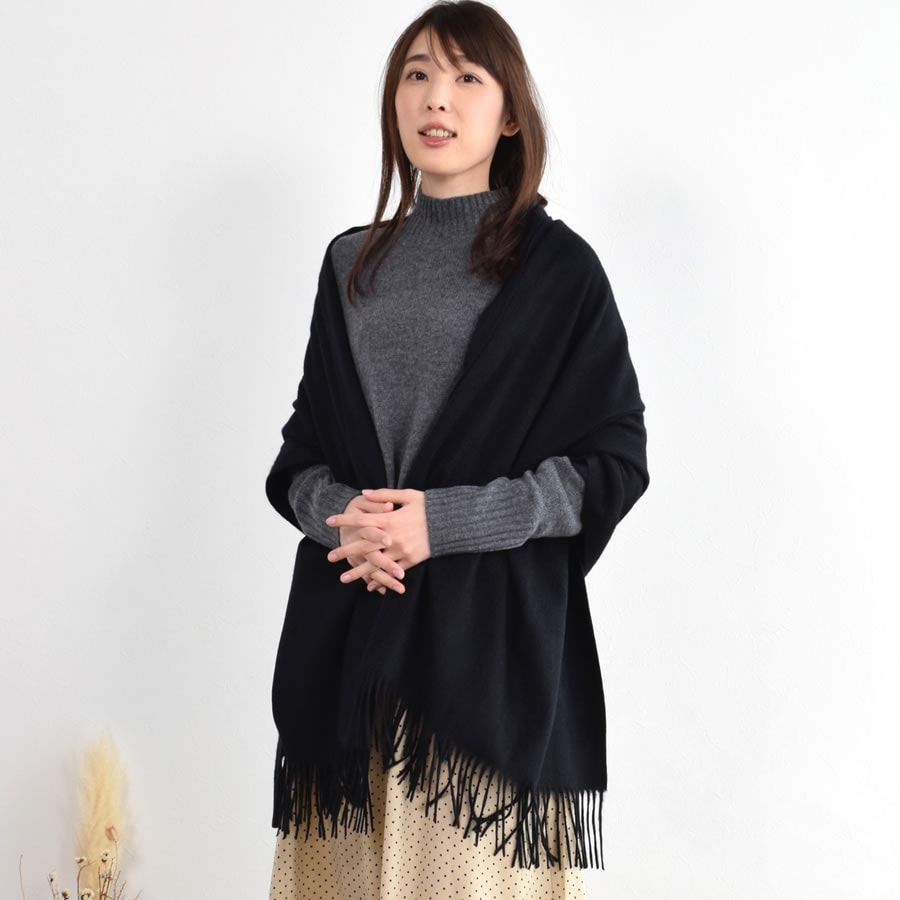 【名入れ刺繍対応】カシミヤ100％ ストール 厚手  大判タイプ 名入れ 刺繍【200cm×70cm 350グラム】レディース ストール カシミヤ カシミアストール 無地 単色 クリスマス 秋冬  レディースマフラー  プレゼント ギフト (cs0055)