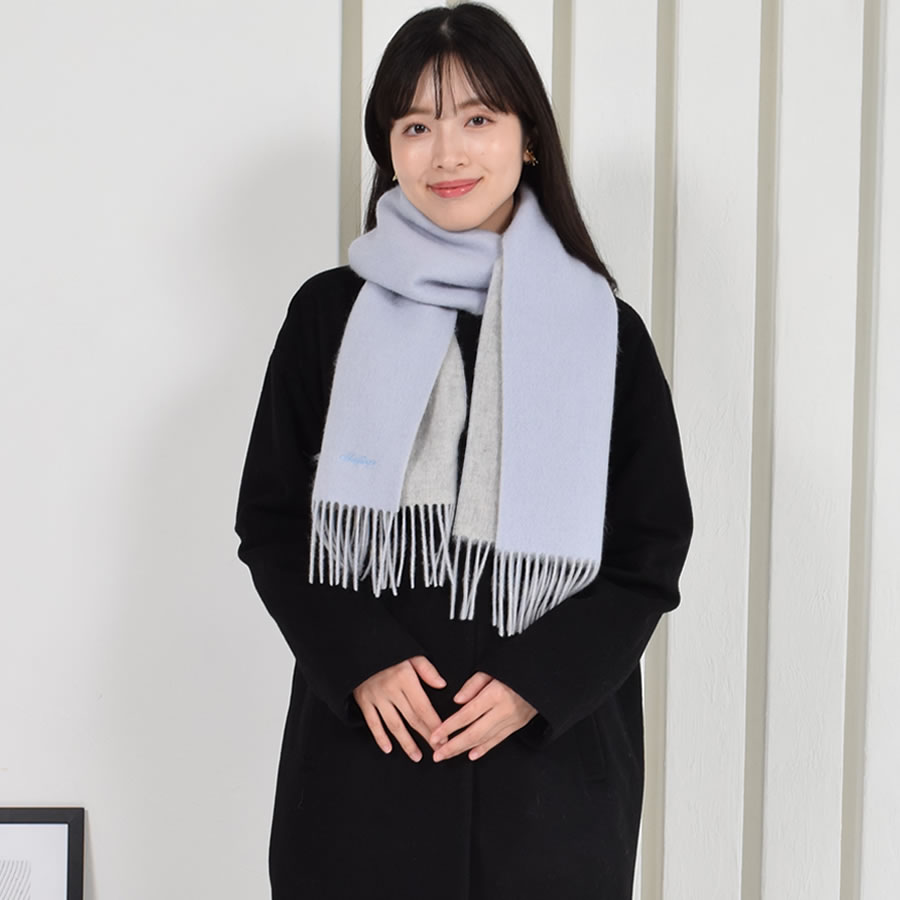 【名入れ刺繍対応】カシミヤ混 マフラー  チェック柄 リバーシブル 両面 カシミヤ混 マフラー 手洗いレディース 秋 冬 ラッピング プレゼント 母の日 ギフト クリスマス マフラー カシミア カシミヤストール(cw6062)