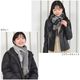 【名入れ刺繍対応】カシミヤ混 マフラー  チェック柄 リバーシブル 両面 カシミヤ混 マフラー 手洗いレディース 秋 冬 ラッピング プレゼント 母の日 ギフト クリスマス マフラー カシミア カシミヤストール(cw6062)