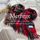 ウール100％ レディース ストール マフラー レディース [Merfirge] ウール ストール 100％ チェック柄 大判 ストール タータンチェック チェックストール 女性用 プレゼント ギフト (WS0022)