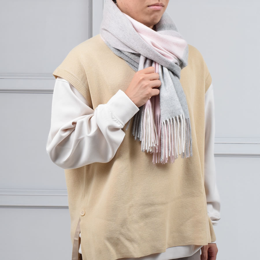 【公式限定名入れ刺繍無料】カシミヤ 100％ ストール 大判 チェック柄ストール 敬老の日【名入れ刺繍】【200cm×60cm】カシミヤストール カシミアストール チェック柄 チェックストール 秋冬 厚手 マフラー メンズマフラー ギフト クリスマス(cs1066m)
