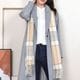 【公式限定名入れ刺繍無料】カシミヤ 100％ ストール 大判 チェック柄ストール 敬老の日【名入れ刺繍】【200cm×60cm】カシミヤストール カシミアストール チェック柄 チェックストール 秋冬 厚手 マフラー メンズマフラー ギフト クリスマス(cs1066m)