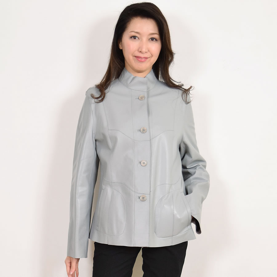 レザーリバシブルジャケット  レザー 革 毛皮・ファー 女性用 レデイース プレゼント ギフト ミセス ファッション(la4962)
