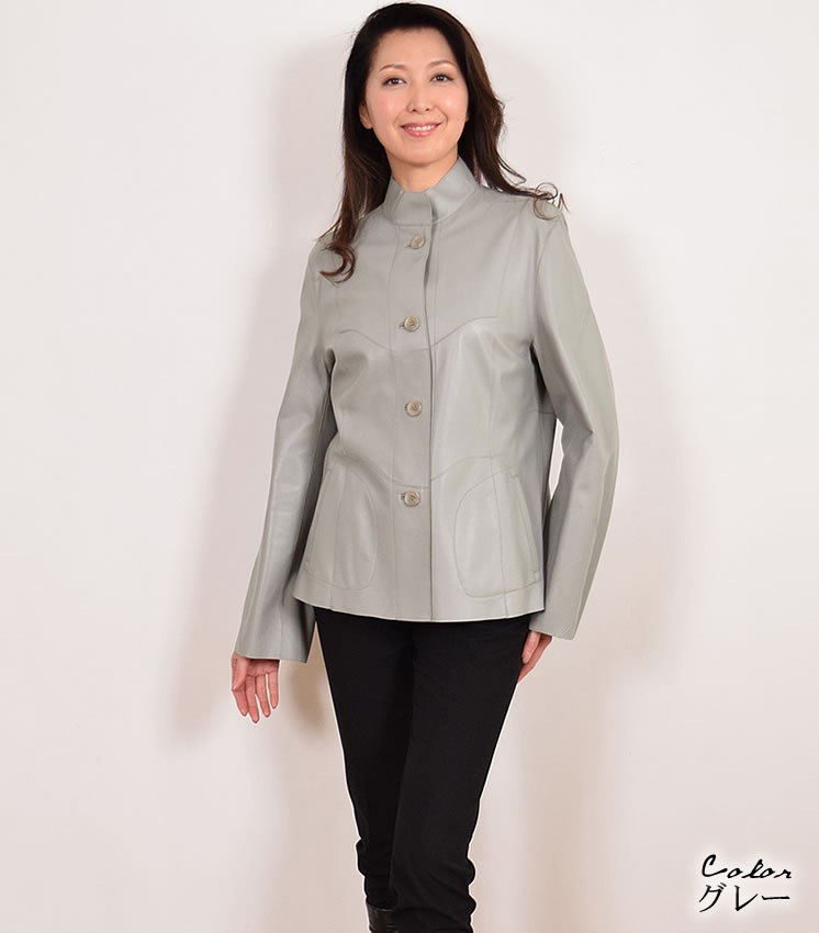 レザーリバシブルジャケット  レザー 革 毛皮・ファー 女性用 レデイース プレゼント ギフト ミセス ファッション(la4962)