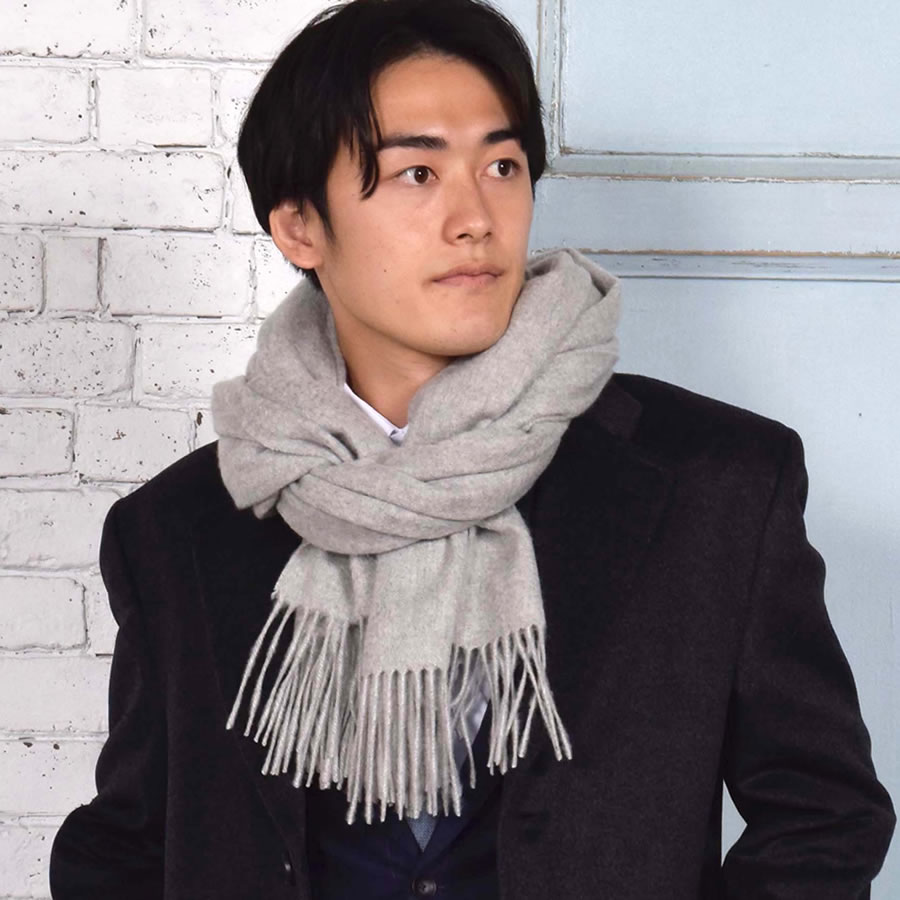 カシミヤストール カシミヤ 100％ ストール 名入れ 刺繍 メンズ  カシミア 大判 ストール 無地 単色 女性 秋冬 厚手 マフラー メンズマフラー  プレゼント ギフト 大判ストール(有料イニシャル刺繍)(cs0077m)