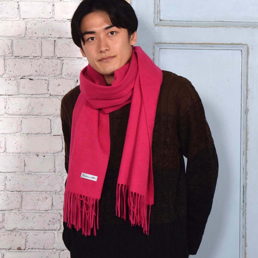 カシミヤストール カシミヤ 100％ ストール 名入れ 刺繍 メンズ  カシミア 大判 ストール 無地 単色 女性 秋冬 厚手 マフラー メンズマフラー  プレゼント ギフト 大判ストール(有料イニシャル刺繍)(cs0077m)