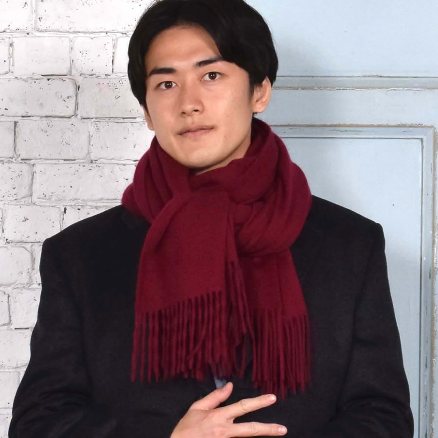 カシミヤストール カシミヤ 100％ ストール 名入れ 刺繍 メンズ  カシミア 大判 ストール 無地 単色 女性 秋冬 厚手 マフラー メンズマフラー  プレゼント ギフト 大判ストール(有料イニシャル刺繍)(cs0077m)
