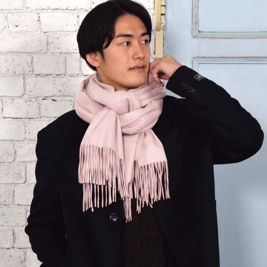 カシミヤストール カシミヤ 100％ ストール 名入れ 刺繍 メンズ  カシミア 大判 ストール 無地 単色 女性 秋冬 厚手 マフラー メンズマフラー  プレゼント ギフト 大判ストール(有料イニシャル刺繍)(cs0077m)
