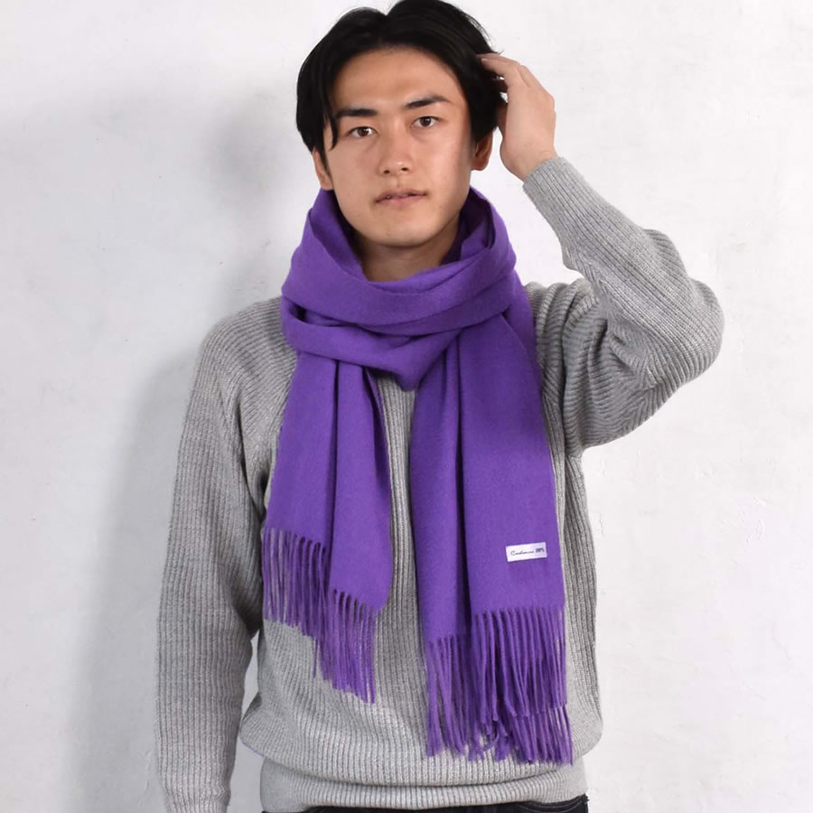 カシミヤストール カシミヤ 100％ ストール 名入れ 刺繍 メンズ  カシミア 大判 ストール 無地 単色 女性 秋冬 厚手 マフラー メンズマフラー  プレゼント ギフト 大判ストール(有料イニシャル刺繍)(cs0077m)