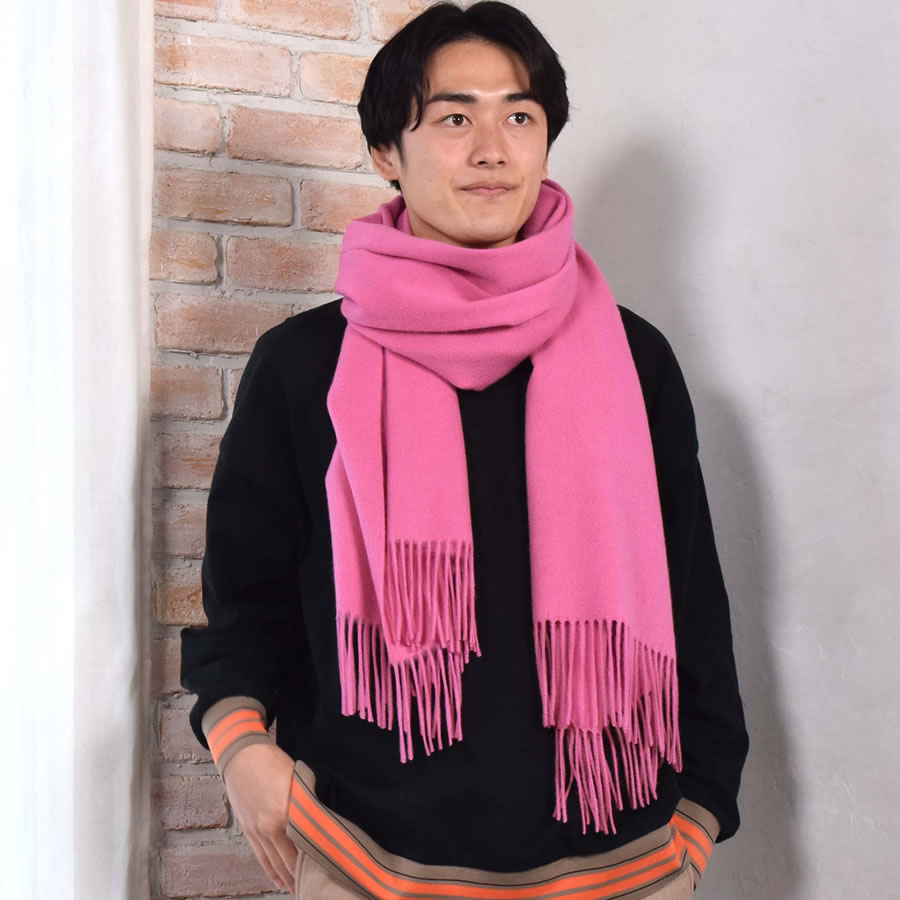 カシミヤストール カシミヤ 100％ ストール 名入れ 刺繍 メンズ  カシミア 大判 ストール 無地 単色 女性 秋冬 厚手 マフラー メンズマフラー  プレゼント ギフト 大判ストール(有料イニシャル刺繍)(cs0077m)
