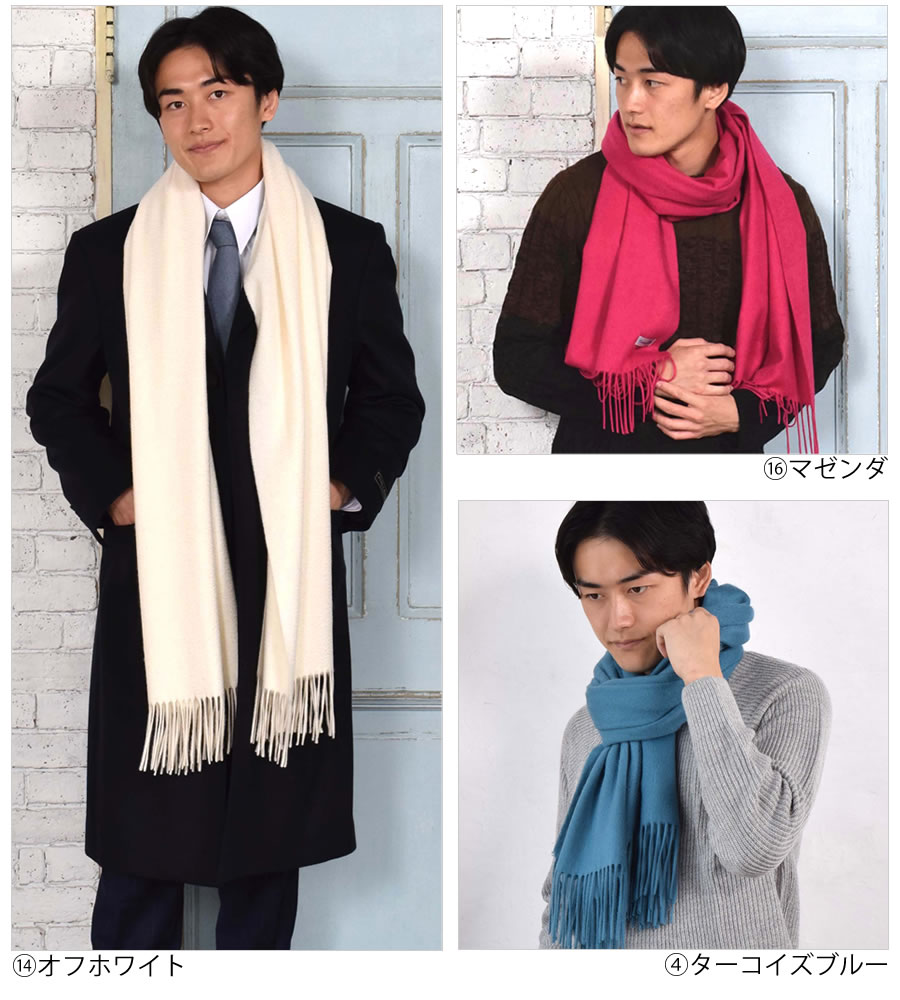 【公式限定名入れ刺繍無料】カシミヤストール カシミヤ 100％ ストール 名入れ 刺繍 メンズ  カシミア 大判 ストール 無地 単色 女性 秋冬 厚手 マフラー メンズマフラー  プレゼント ギフト 大判ストール(有料イニシャル刺繍)(cs0077m)