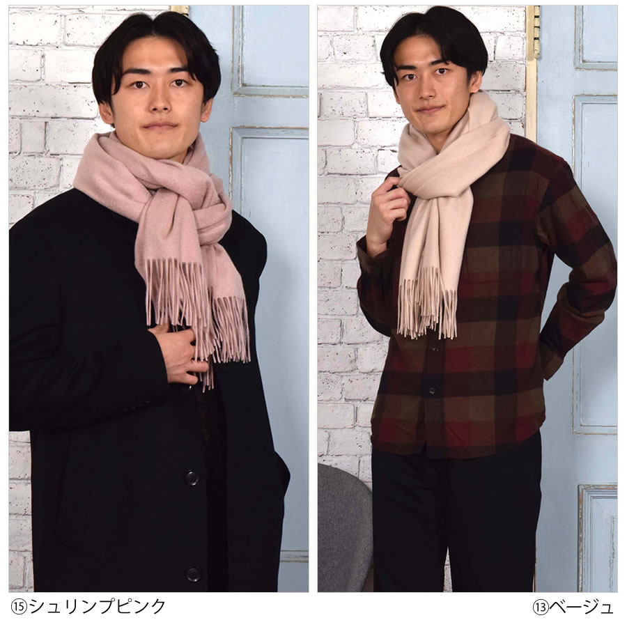 【公式限定名入れ刺繍無料】カシミヤストール カシミヤ 100％ ストール 名入れ 刺繍 メンズ  カシミア 大判 ストール 無地 単色 女性 秋冬 厚手 マフラー メンズマフラー  プレゼント ギフト 大判ストール(有料イニシャル刺繍)(cs0077m)