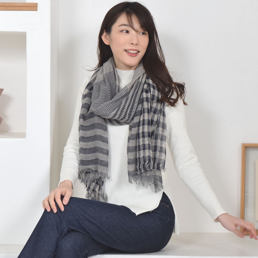 リネン ストール コットン 大判  春 レディース Merfirge 【80cm×200cm】 麻 無地 洗える ストール リネンストール リネン コットン 麻ストール 紫外線対策 UV対策 冷房対策 おしゃれ ギフト プレゼント レディース 春夏 (ls5200)