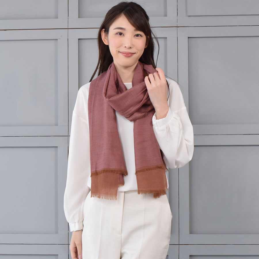 カシミヤ 100％ リバーシブル 大判 薄手 ストール カシミヤ カシミア [Merfirge] 薄手 大判 ショール ガーゼ 紫外線対策 UV対策 冷房対策 おしゃれ ギフト プレゼント レディース 春夏 秋冬 (CS0016)