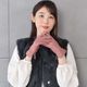 スマホ対応 革手袋 レディース エチオピアシープ ステッチ レザー手袋 グローブ[Merfirge] (LG5025)【ゆうパケット送料無料】